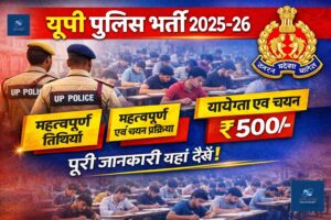 UP Police Constable Vacancy 2026 important date Apply online